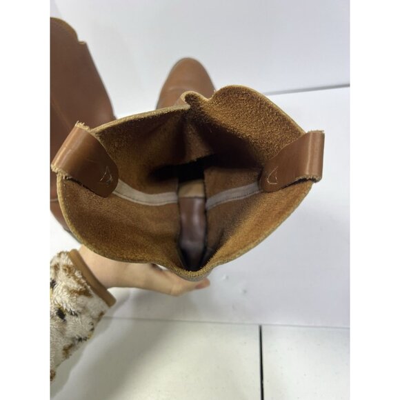 Vintage USA Made Leather Western Boots Vulcan Heel Handmade Quality Size 10 - Picture 6 of 8